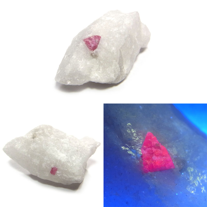 スピネル(Spinel)/カルサイト(Calcite)